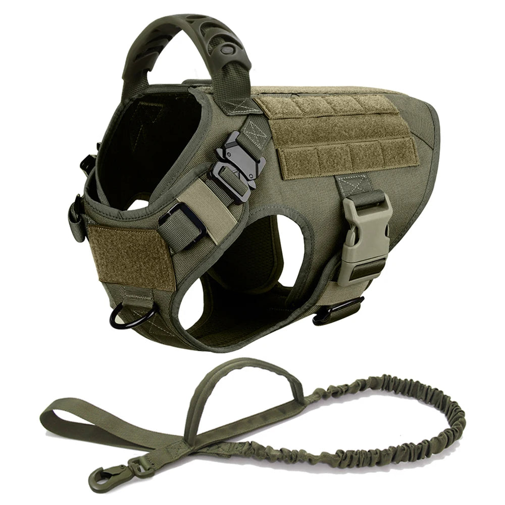 Tactical Harness & Leash Set for Medium & Large Dogs