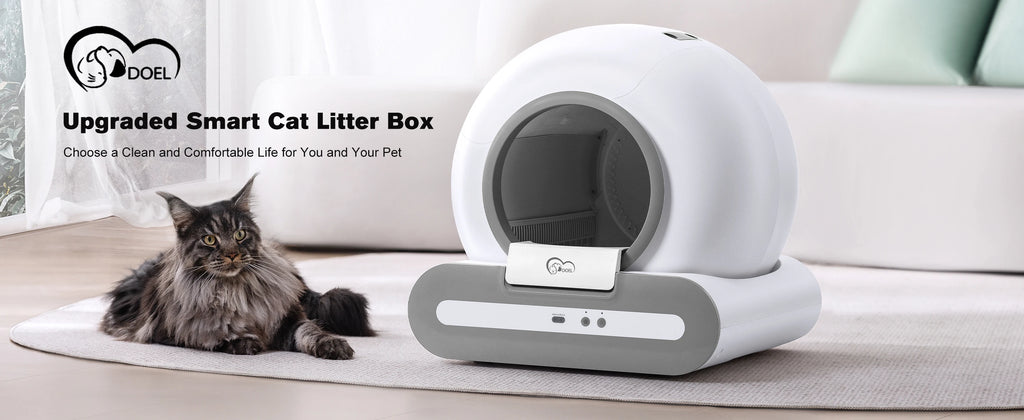 DOEL 65L Self-Cleaning Cat Litter Box Ti+c