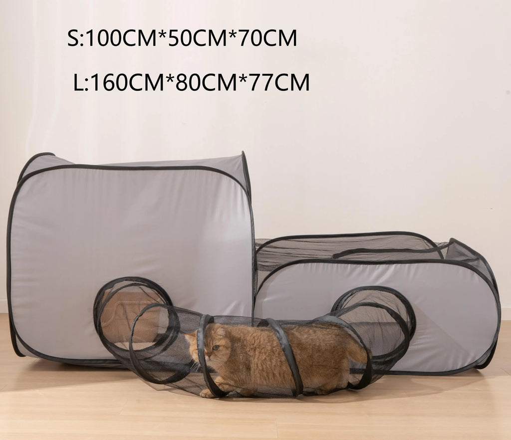 Foldable Cat Play Tunnel & Delivery Nest