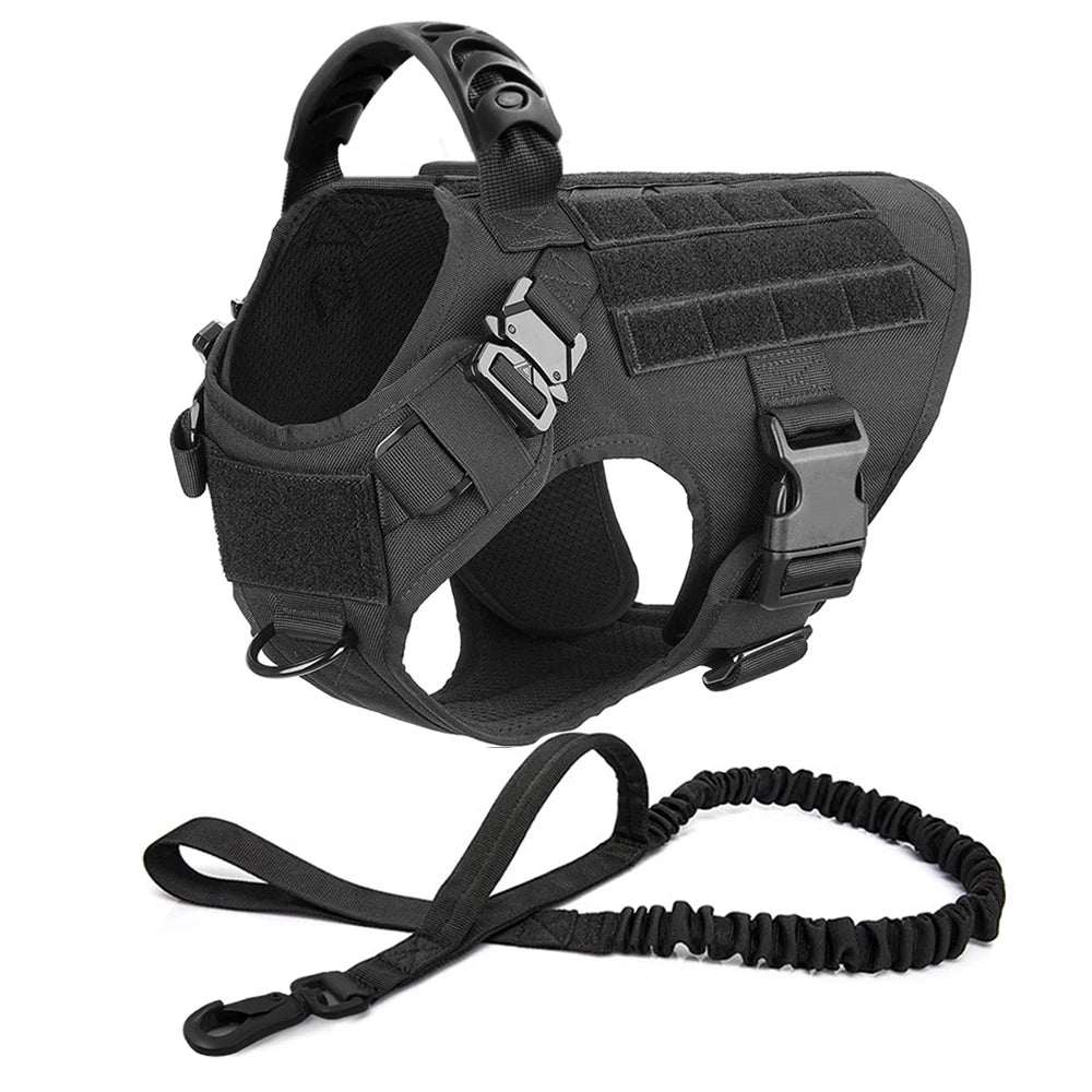 Tactical Harness & Leash Set for Medium & Large Dogs