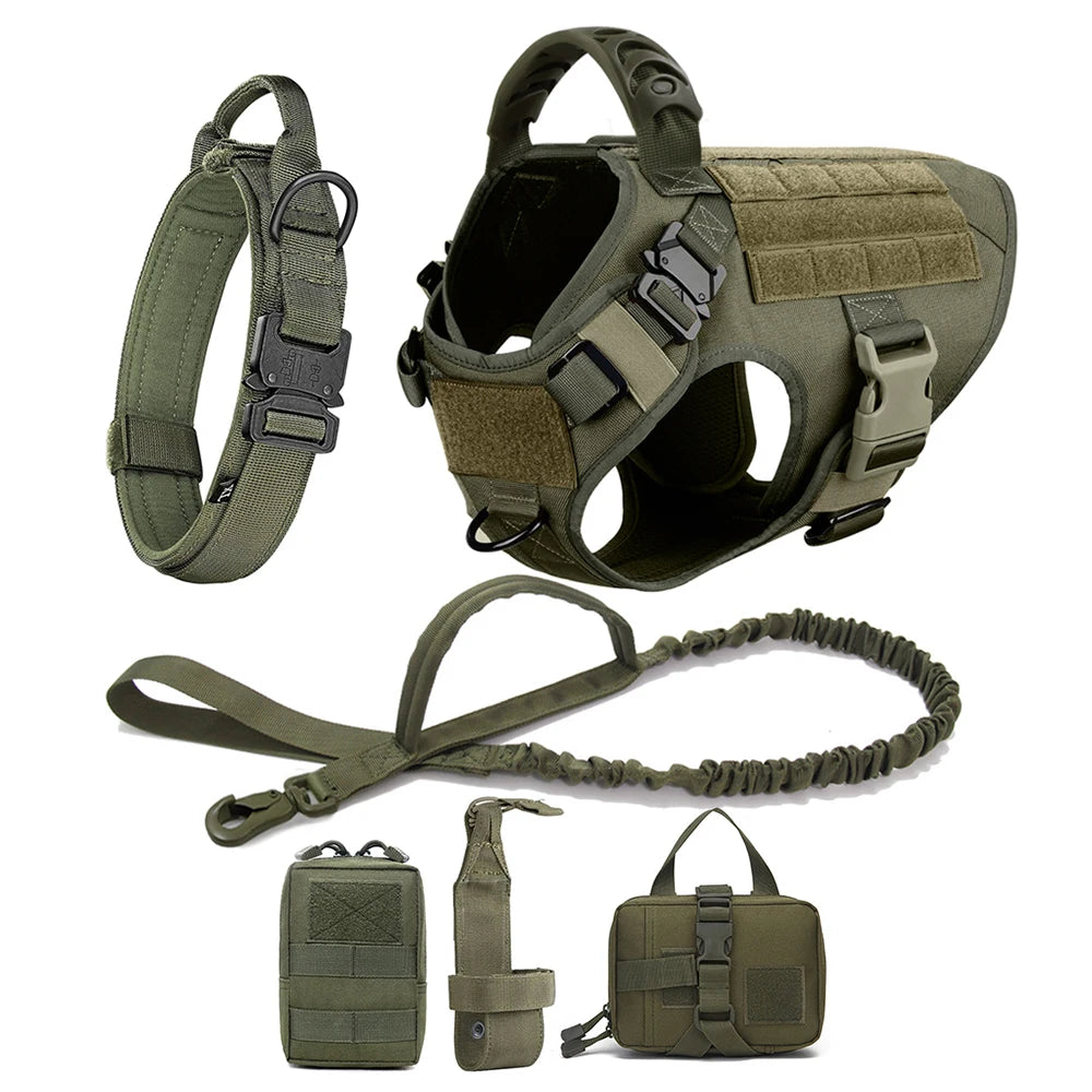 Tactical Harness & Leash Set for Medium & Large Dogs
