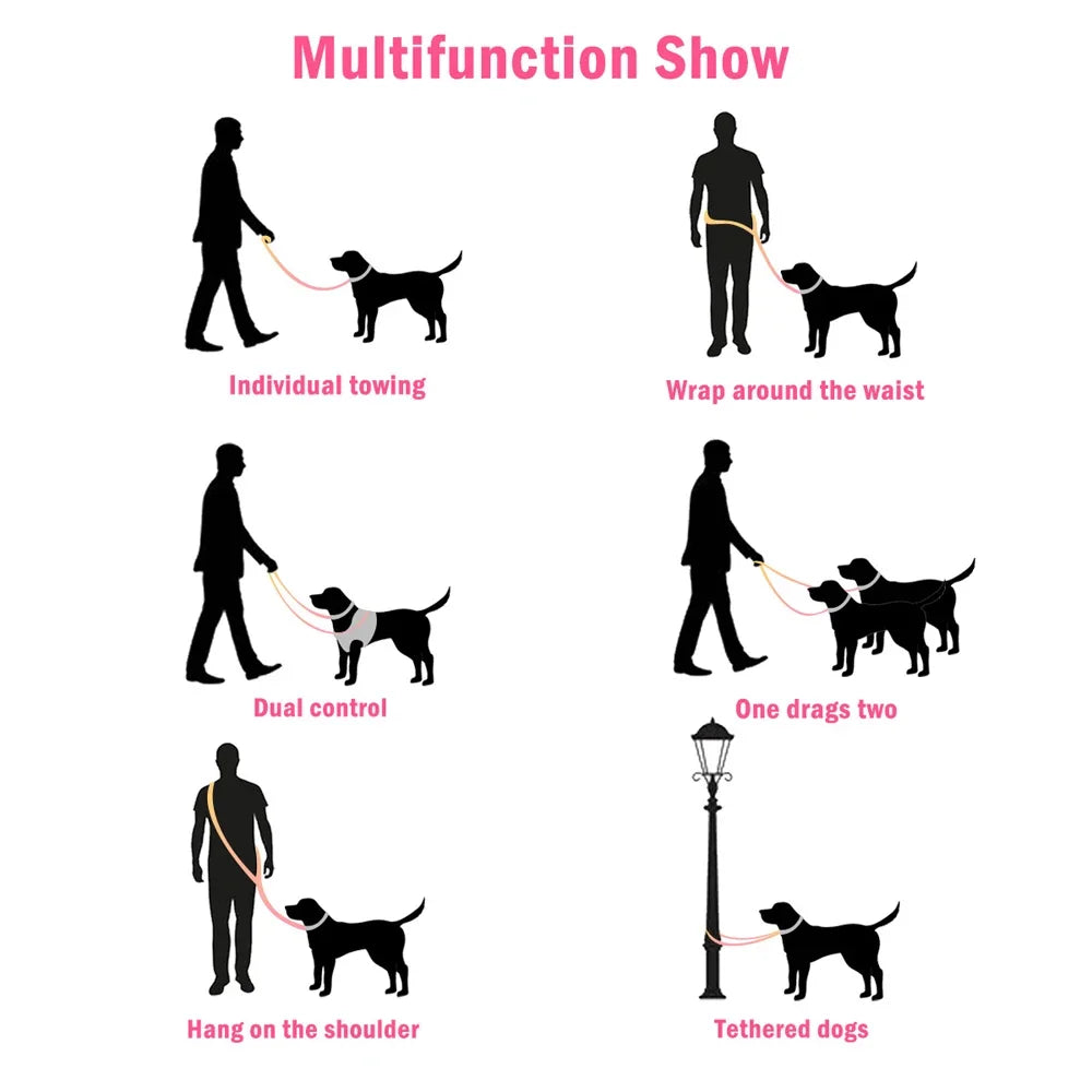 Hands-Free Multifunction Dog Leash