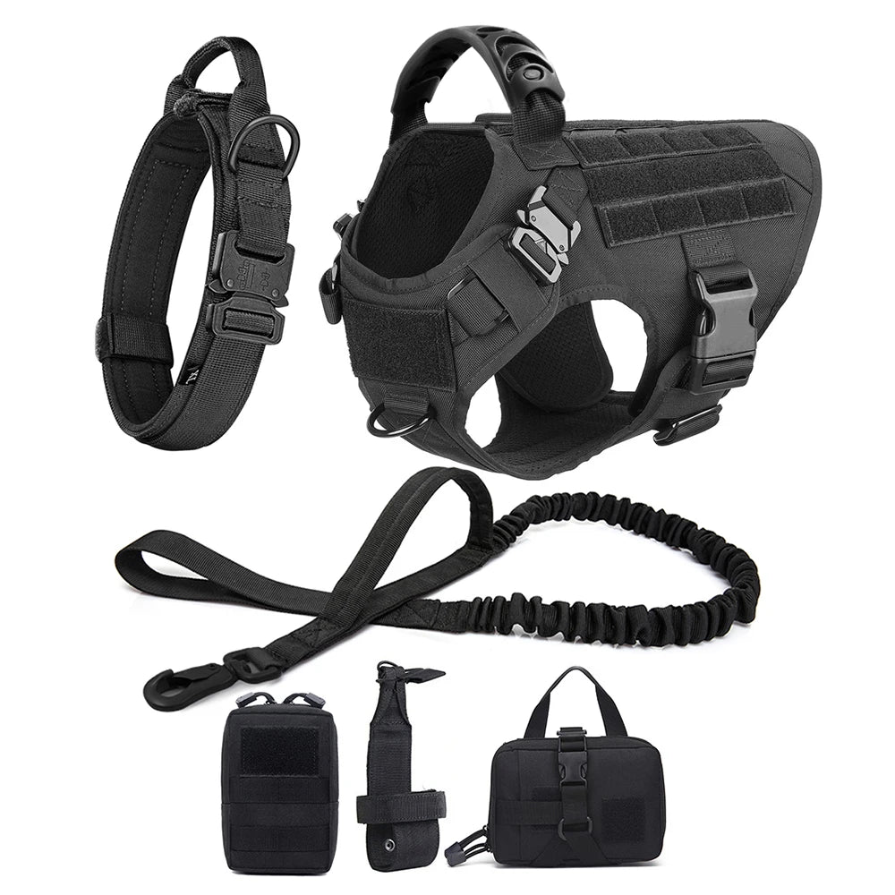 Tactical Harness & Leash Set for Medium & Large Dogs
