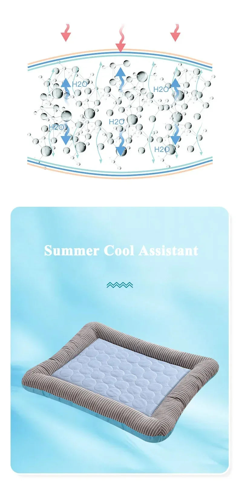 Ice Silk Summer Pet Cooling Mat