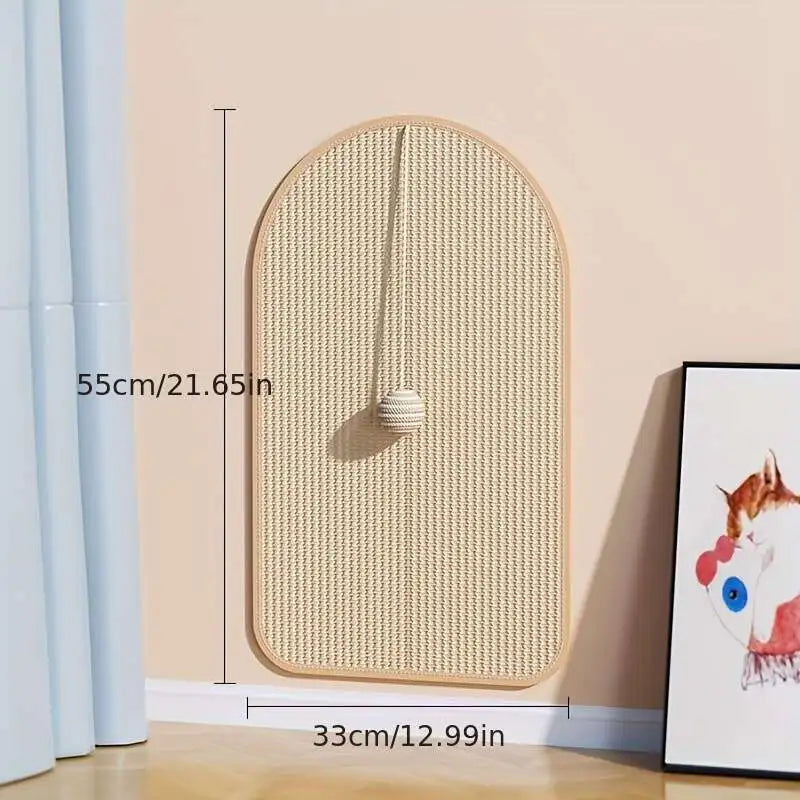 3-in-1 Sisal Cat Wall Scratching Station
