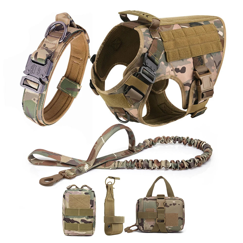 Tactical Harness & Leash Set for Medium & Large Dogs