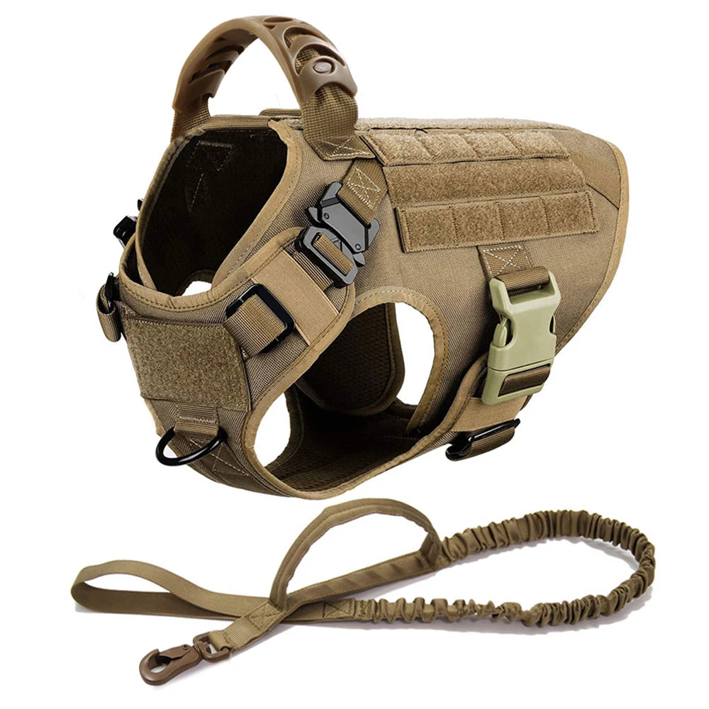 Tactical Harness & Leash Set for Medium & Large Dogs