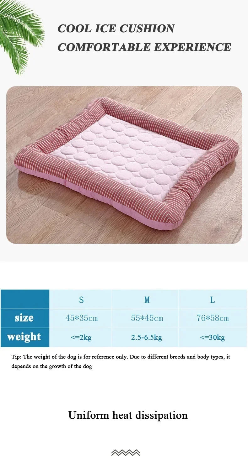 Ice Silk Summer Pet Cooling Mat