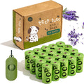 Biodegradable Lavender Dog Poop Bags with Dispenser