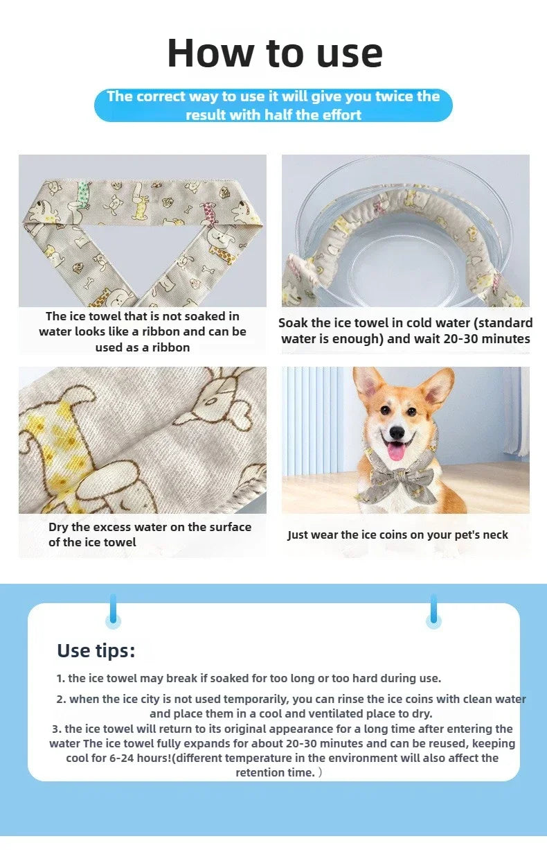 IceScarf Summer Cooling Pet Bandana