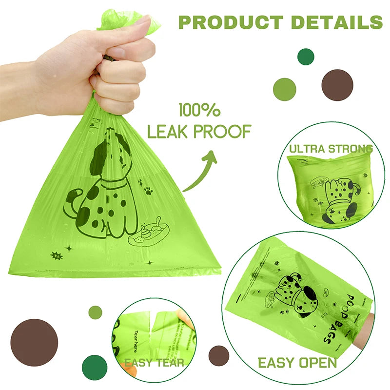 Biodegradable Lavender Dog Poop Bags with Dispenser