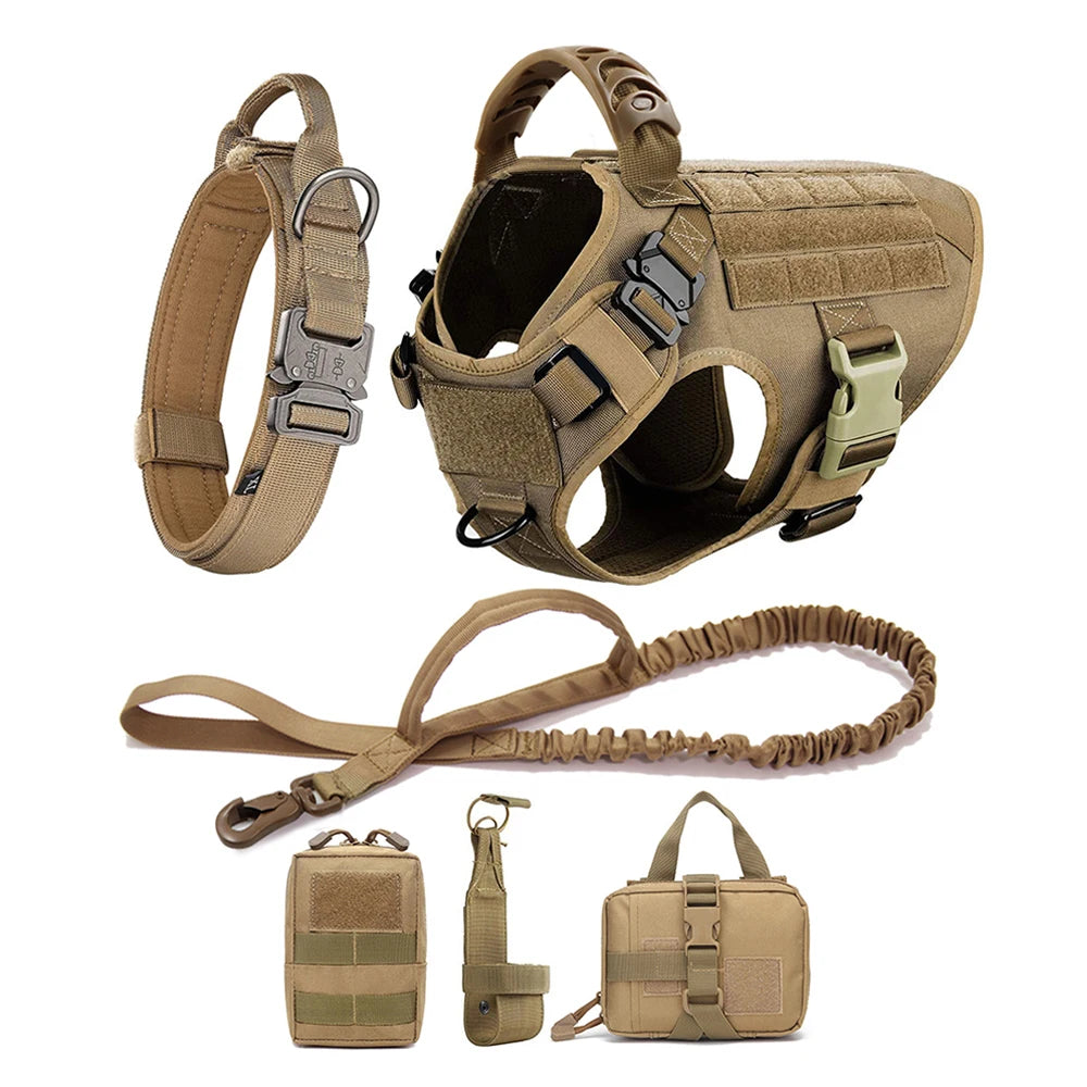 Tactical Harness & Leash Set for Medium & Large Dogs