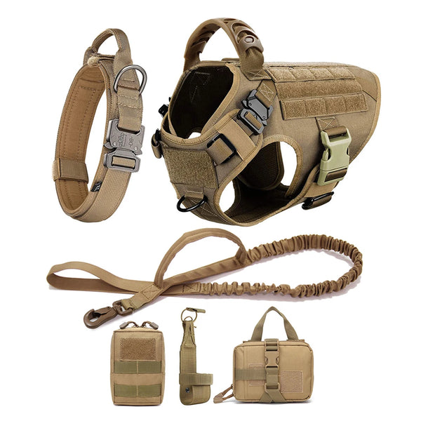 Tactical Harness & Leash Set for Medium & Large Dogs