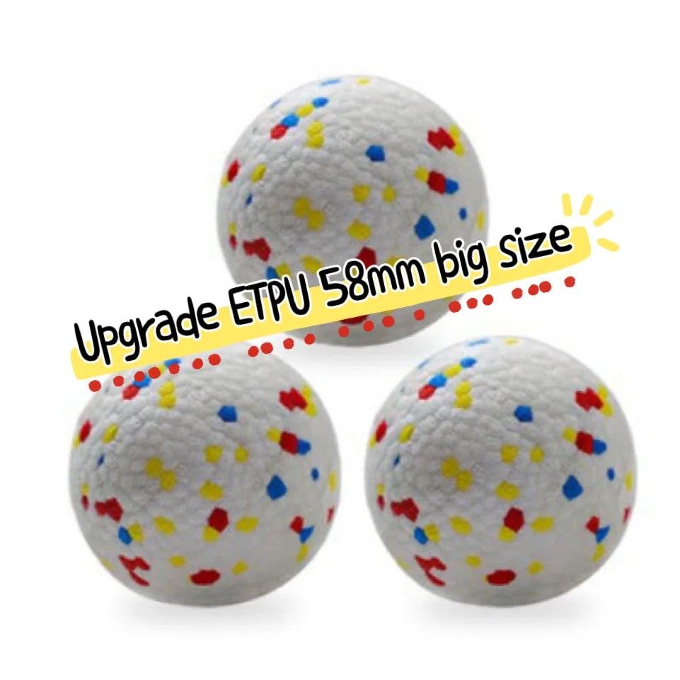 Zoomies Australia upgrade ETPU 58mm big size balls for automatic dog ball launcher